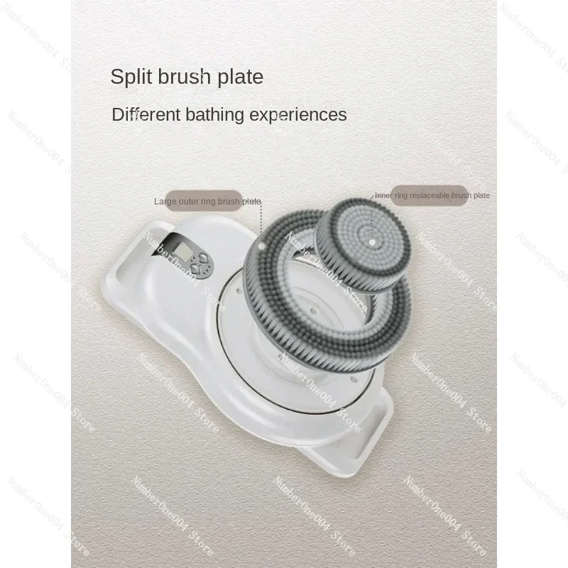 Wall-mounted intelligent bathing machine Electric bathing brush back rubbing machine