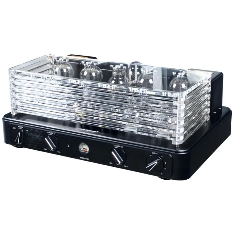 W-001 MEIXING MINGDA MC300-PSE XLR Entrada XLR Saída Flagship Tubo de Vácuo Pré-amplificador Pré-filtro Música Completa 300BN * 4 Amplificador de Potência