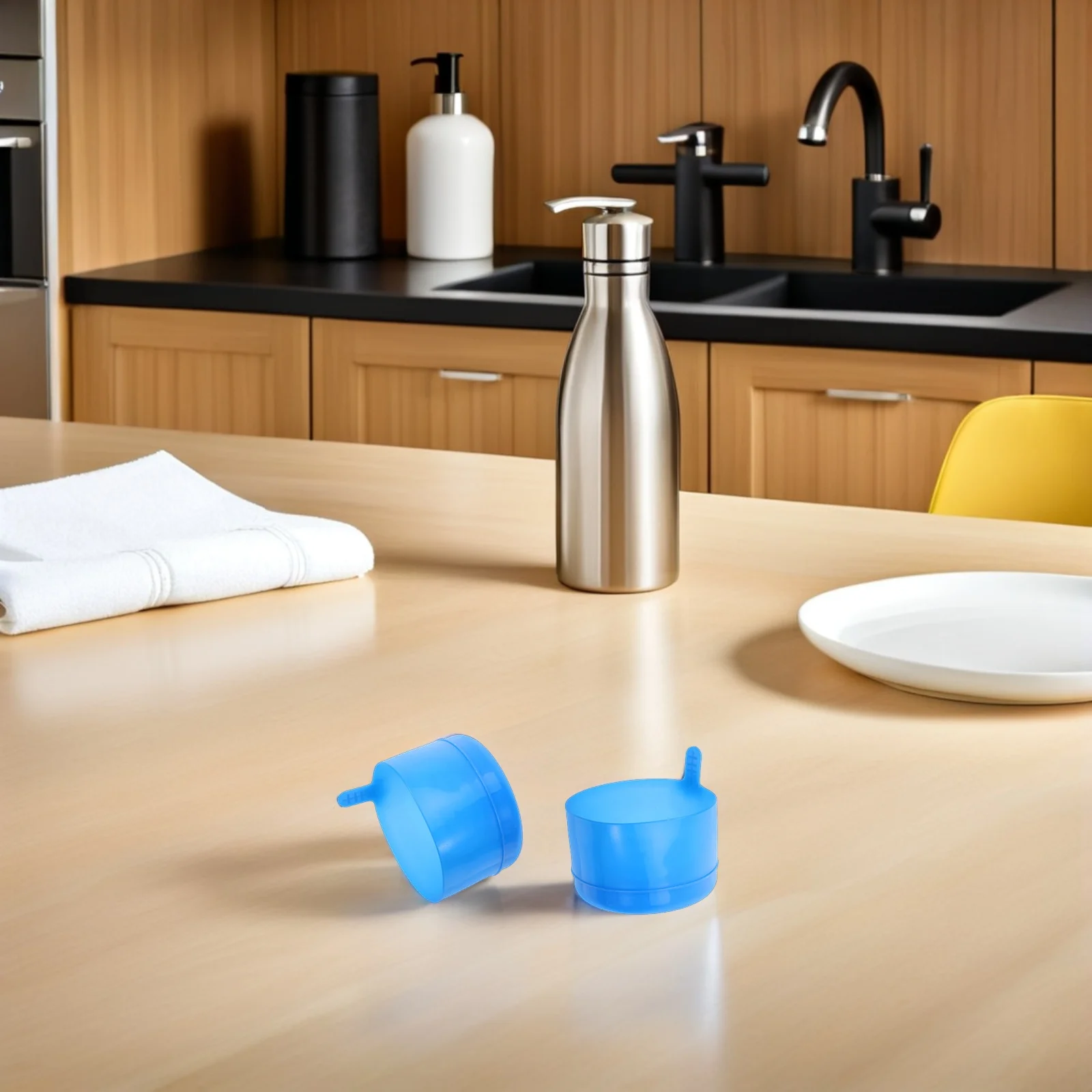 

20Pcs Water Jug Caps Non Spill Reusable Replacement Sealing Caps for 18.9L Water Bottle Cooler Dispenser Office Home