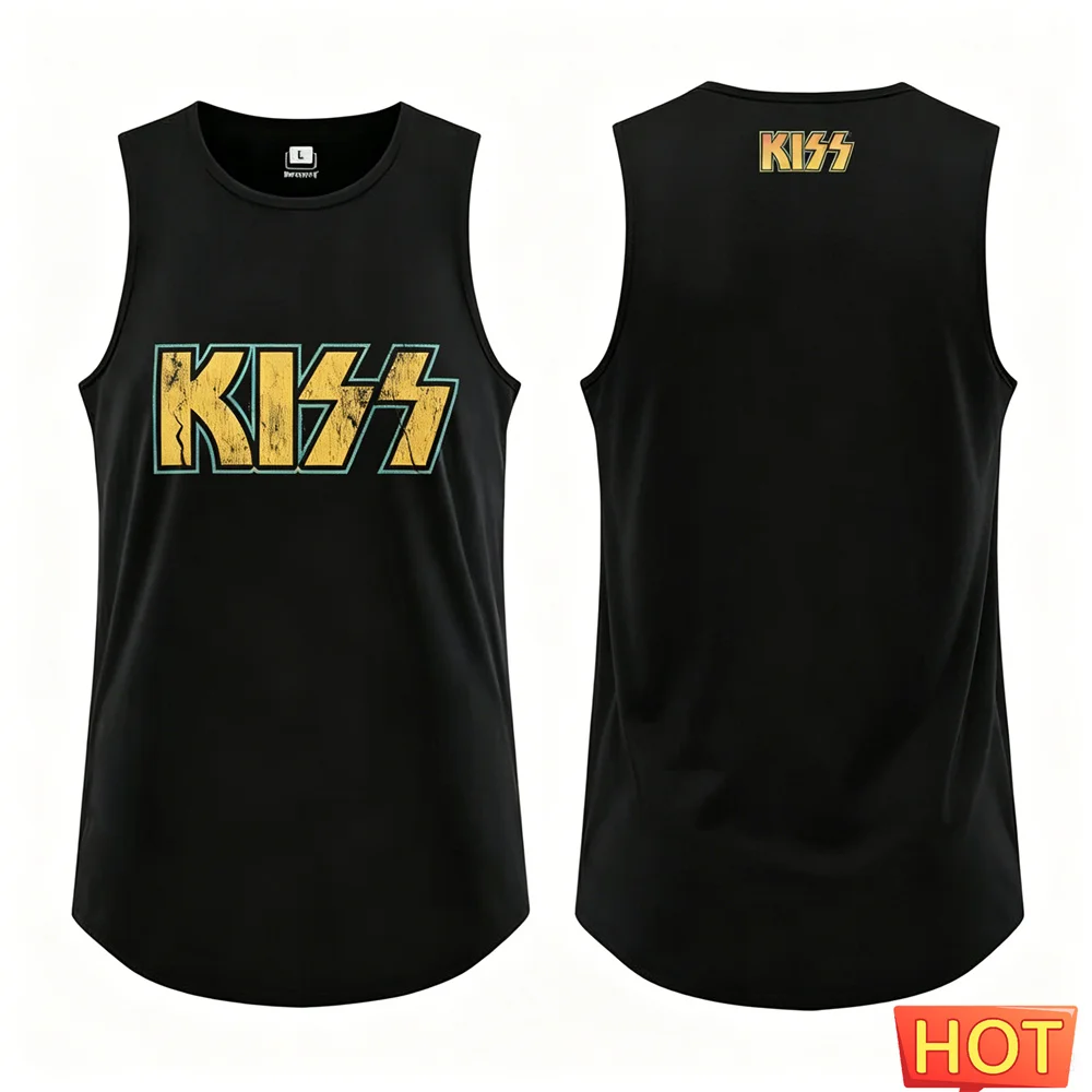Rock Band Sleeveless T-shirt 3D men's t-shirts and tank top Summer Men Funny Hip hop Shirt Street clothing Polyester sports vest
