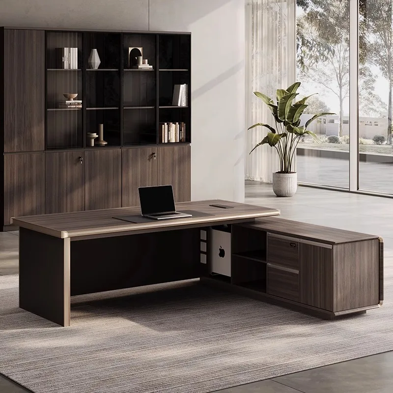 Office desk, boss desk, Italian minimalist modern luxury leadership office furniture, CEO manager, supervisor chair