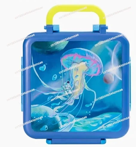 Children's Bento-Box Insulated Lunch Box Cartoon Lunch box Sealed Leak-proof Grid Outdoor Picnic