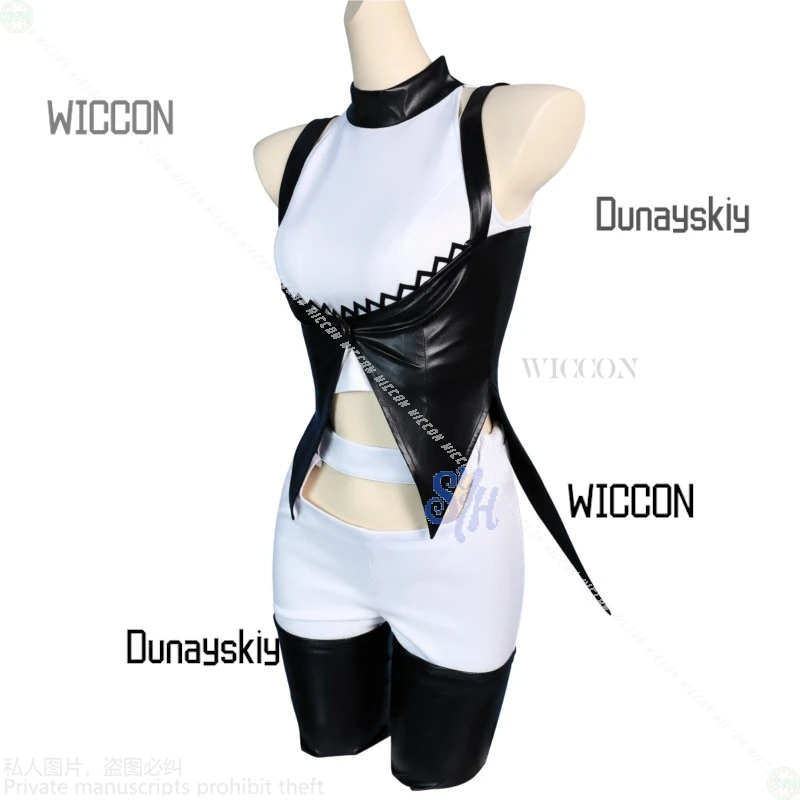 Shop1104340175 Store Blake Belladonna play RWBY tume أنماط القوطي السوداء المثير بدون أكمام Y2K موضة لوليتا الهالوين