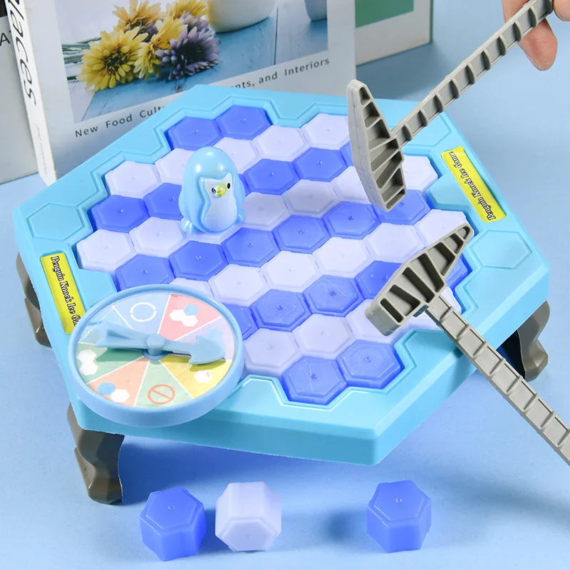 New Ice Breaking Game Toys Save Penguin Trap Break Ice Interactive Board Game Family Party Puzzle Table Knock Block Funny Toys