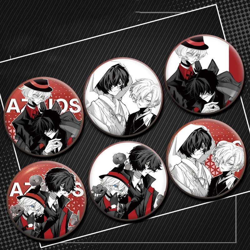 

58mm Anime Taro Bungo Stray Dogs Soft Button Pin Metal Badge for Bag Clothes Hat Shirt Decor Jewelry Accessories Souvenir Gifts