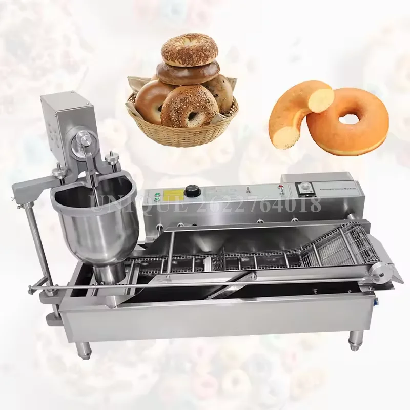 Commercial Electric Double Row Donut Machine Automatic Donut Making Machine Donut Fryer Doughnut Maker with Timer Donut Maker