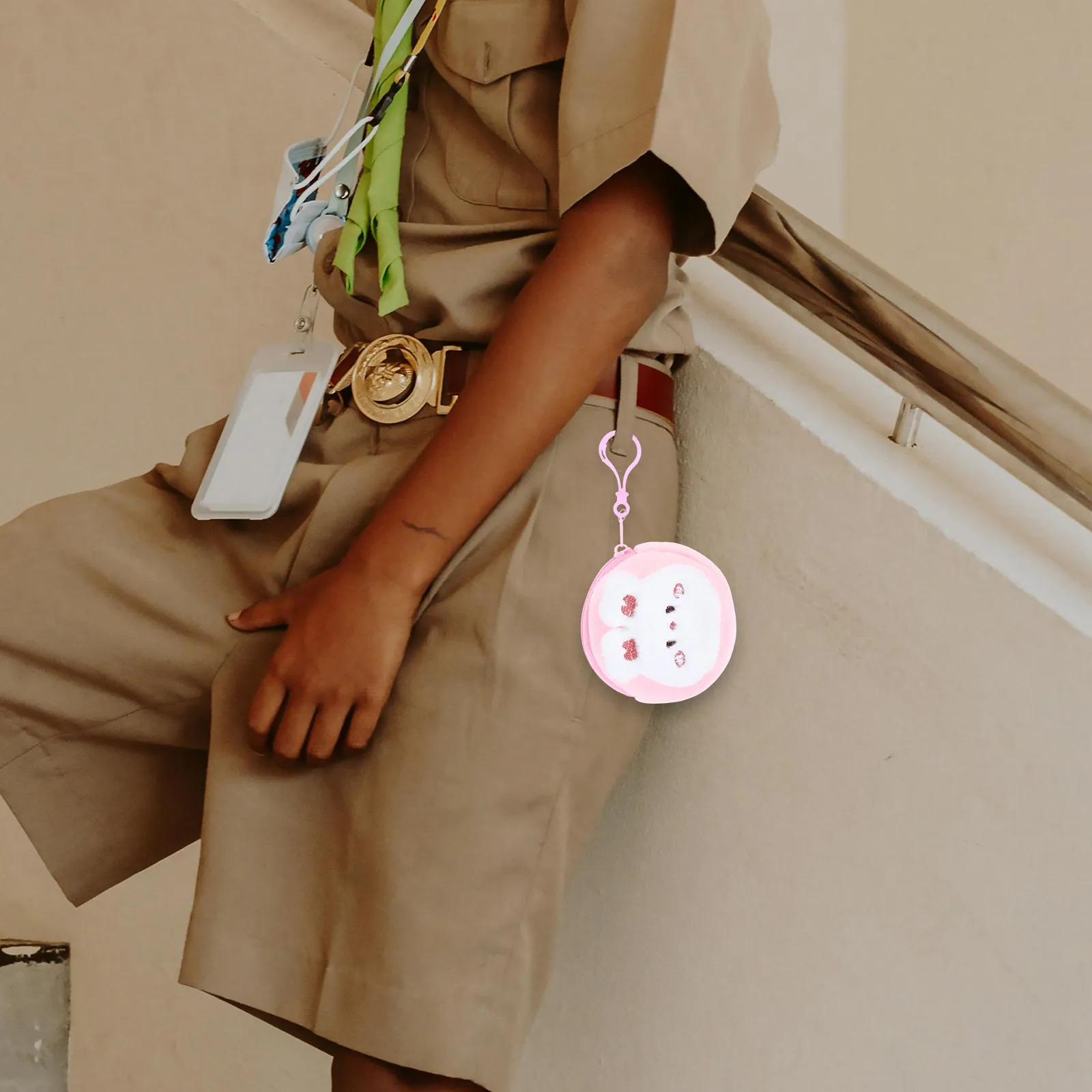 

Cute Bunny Coin Purse Mini Cartoon Wallet Soft Fabric Small Change Pouch for Girls Kids Students Earphone Storage Bag Gift