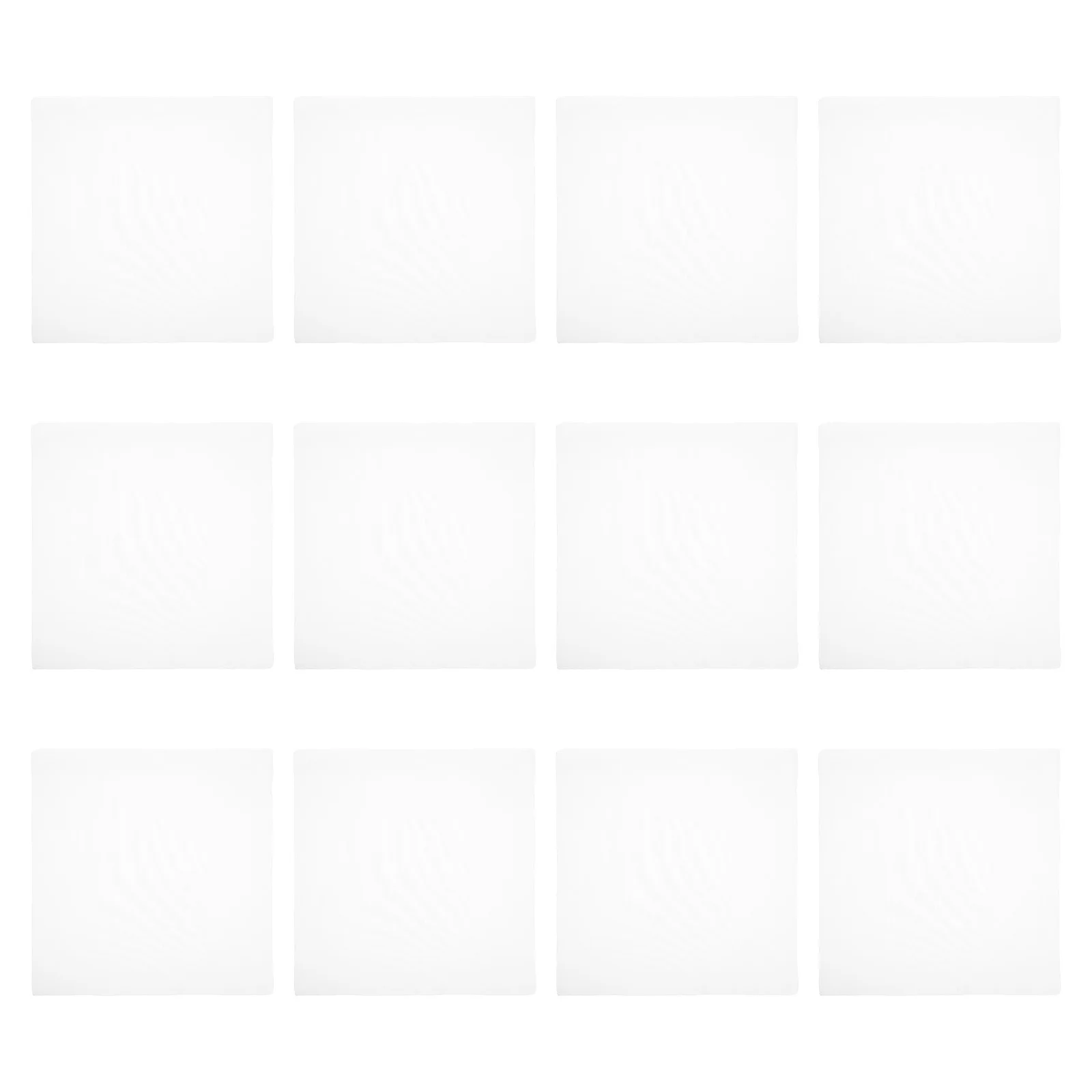 

12Pcs White Cloth Napkins Polyester 17x17 Inch Reusable Washable Wedding Dinner Banquet Party Restaurant Napkins