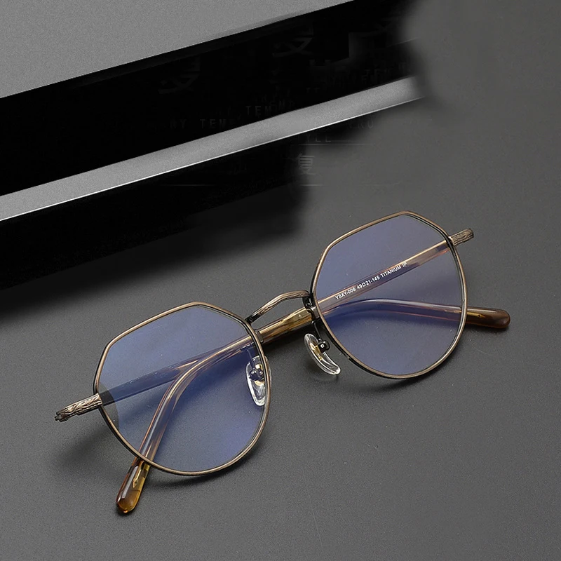 

2024 New YSXY-006 Pure Titanium Spectacle Frame Men And Women High Quality Fashion Designer Individuation Retro Glasses