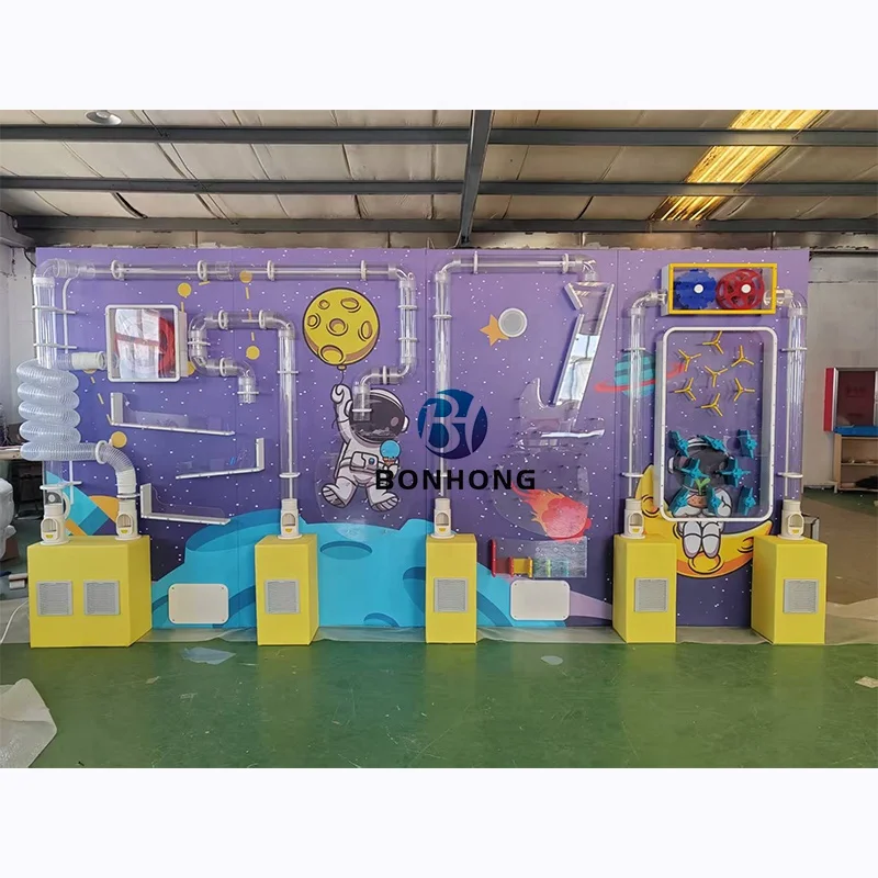 Bonhong Top Quality Interactive Air Tube Ball Piping Game Sensory Wall Panel for Kids