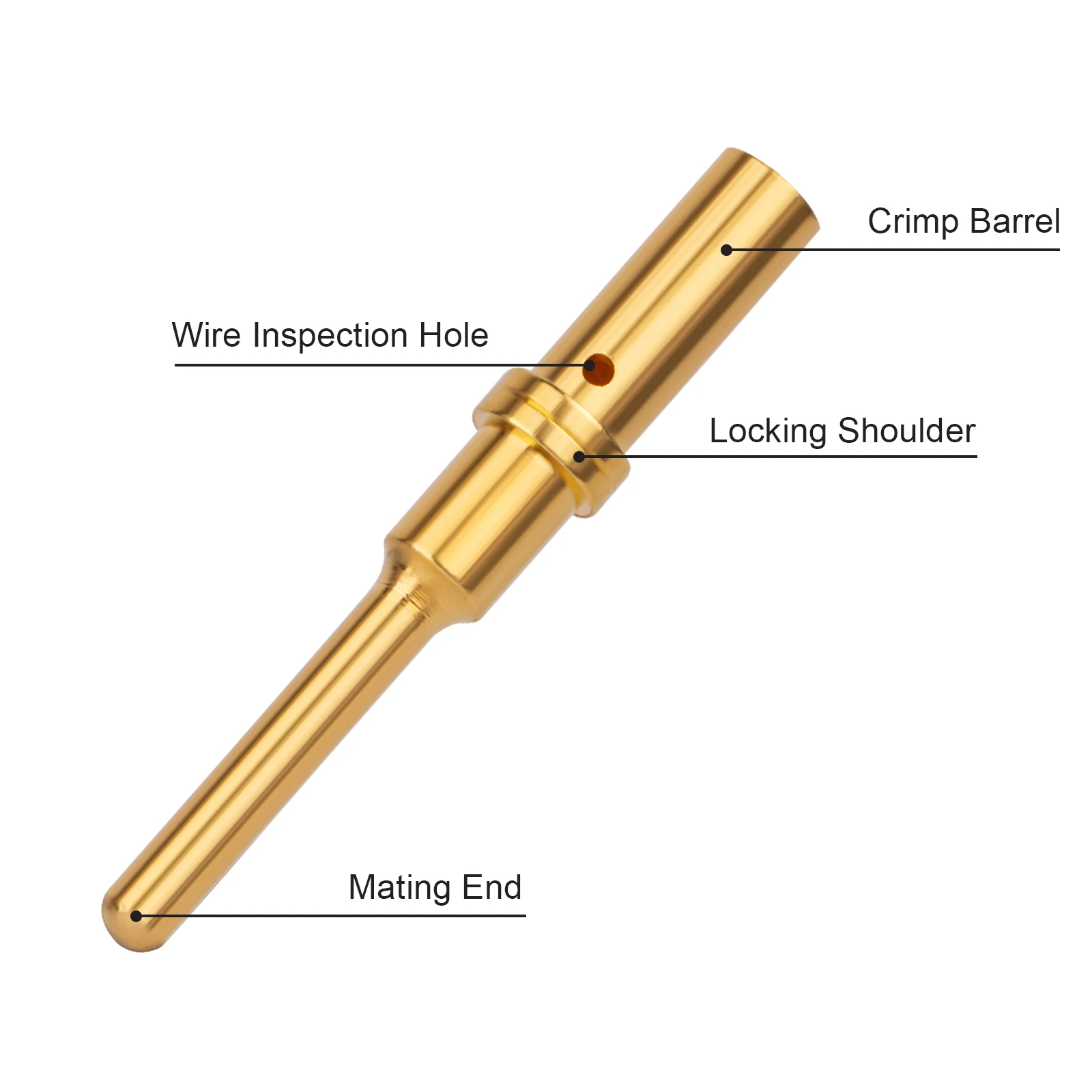 JRready  Set  pin ＆socket Terminal Compatible with DT, HDP20, HD30, HD10, DRC and Jiffy Splice series connectors