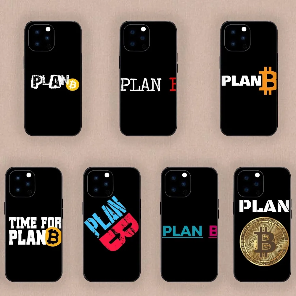 Bitcoin Plan B Phone Case For Xiaomi 12 11 Pro Redmi Note7 8 9 K40Pro Black Shell