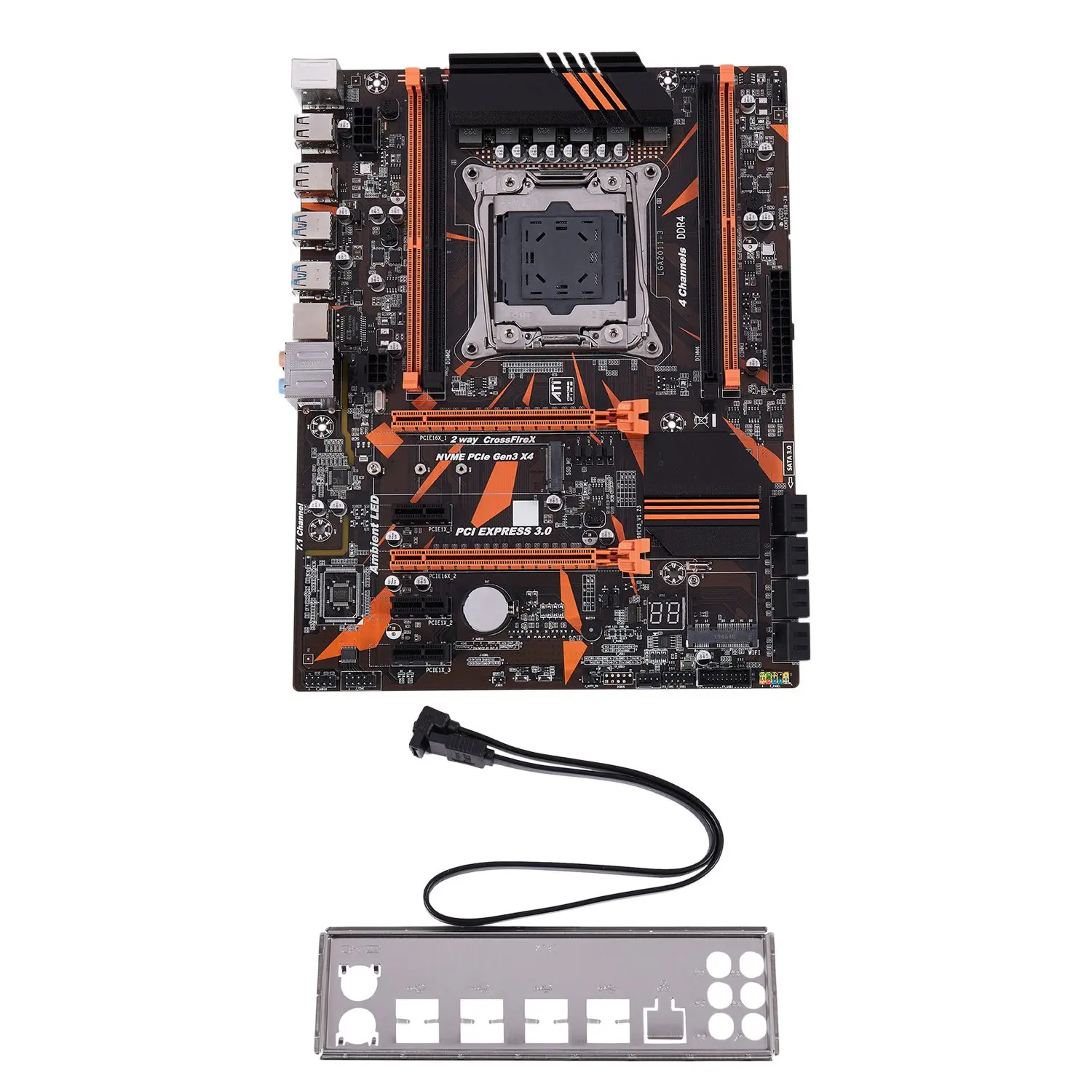 

X99 LGA2011-V3 Motherboard DDR4 128G Four Channel RAM USB3.0 SATA3.0 NVME M.2 for LGA2011 System Processor