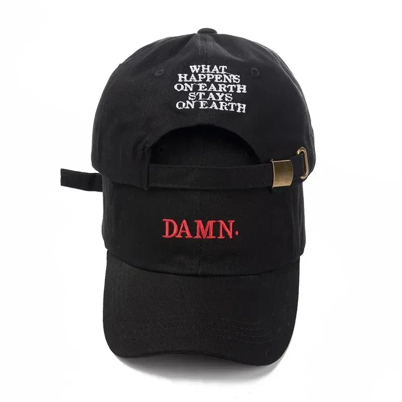 DAMN-Embroidered Hats for Men and Women, Hip Hop, ShinCharacter Lamar, Unstructured , Baseball Cap Baseball glove wrap Bat grip