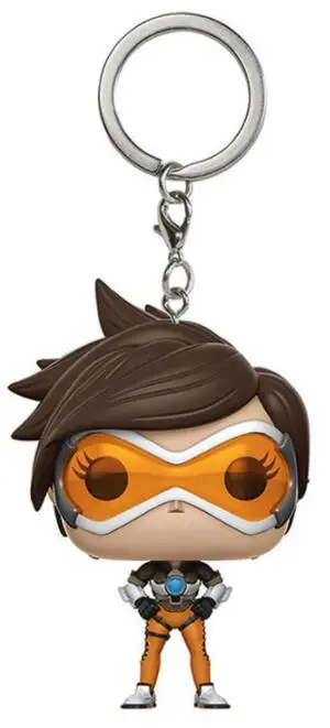 Overwatch TRACER & REAPER  Pocket Keychain Vinyl Action Figure Collection Model Toys