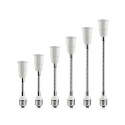 Elastyczny E27 do E27 przedłużacz lampy LED 16CM 20CM 30CM 35CM 50CM 60CM gniazdo elektryczne 110V-220V konwerter uchwytów