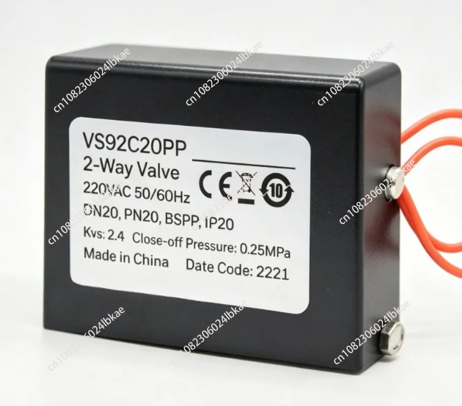 VS92C25PP VS92C20PP 220VAC 2-Way Normally Closed Solenoid Valve for Fan Coil
