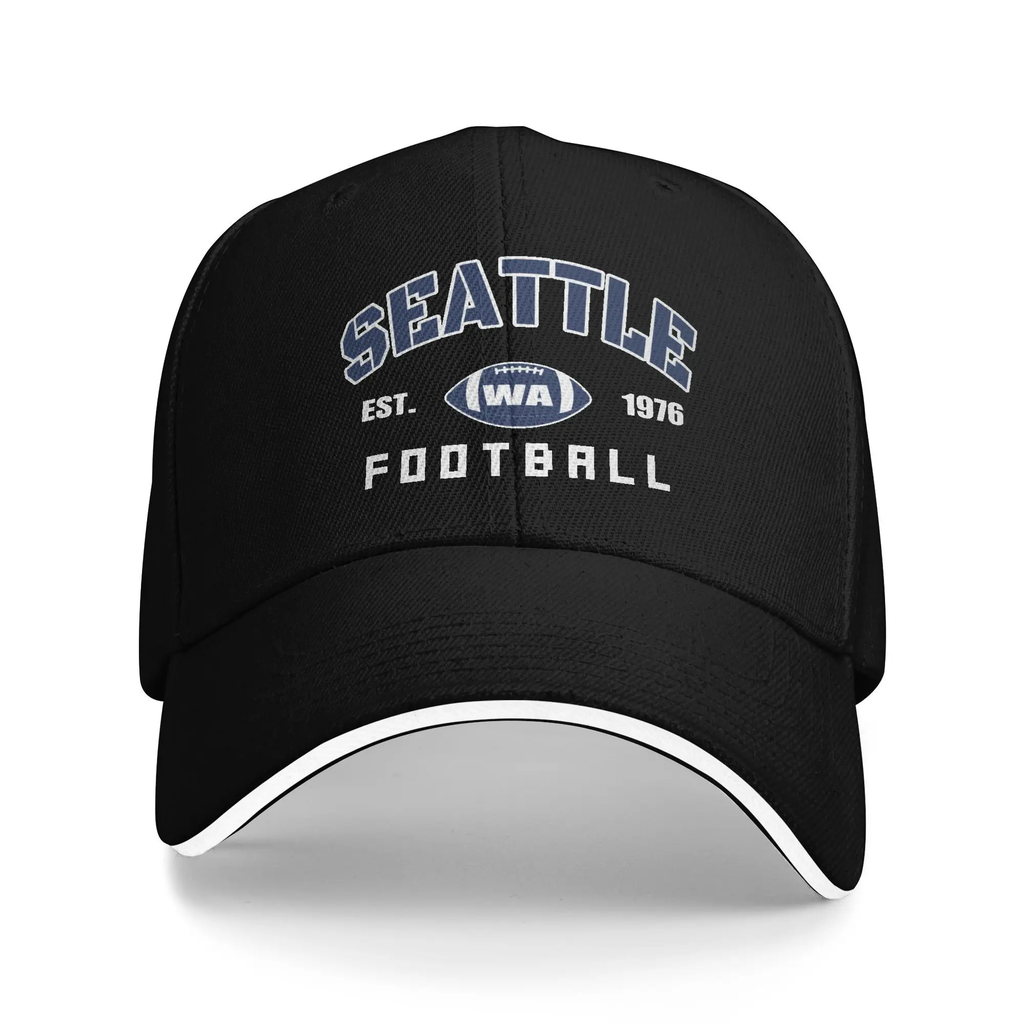 

1pc Seattle Fans Football Hat, City Fans Baseball Cap, Adjustable Unisex Vintage Fans Cap