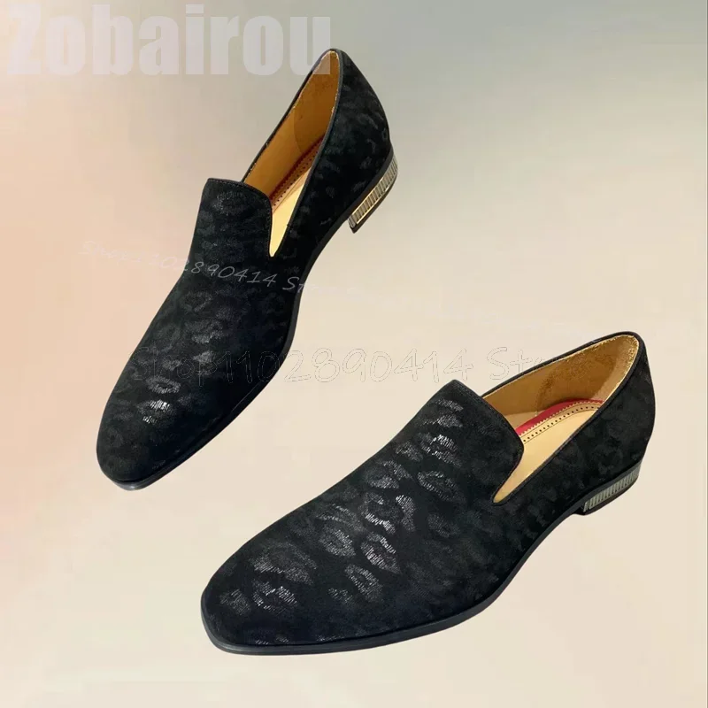 

Black Lip Design Square Toe Low Top Men Loafers Fashion Slip On Men Shoes Luxury Handmade Party Feast Banquet Men Casual Shoes