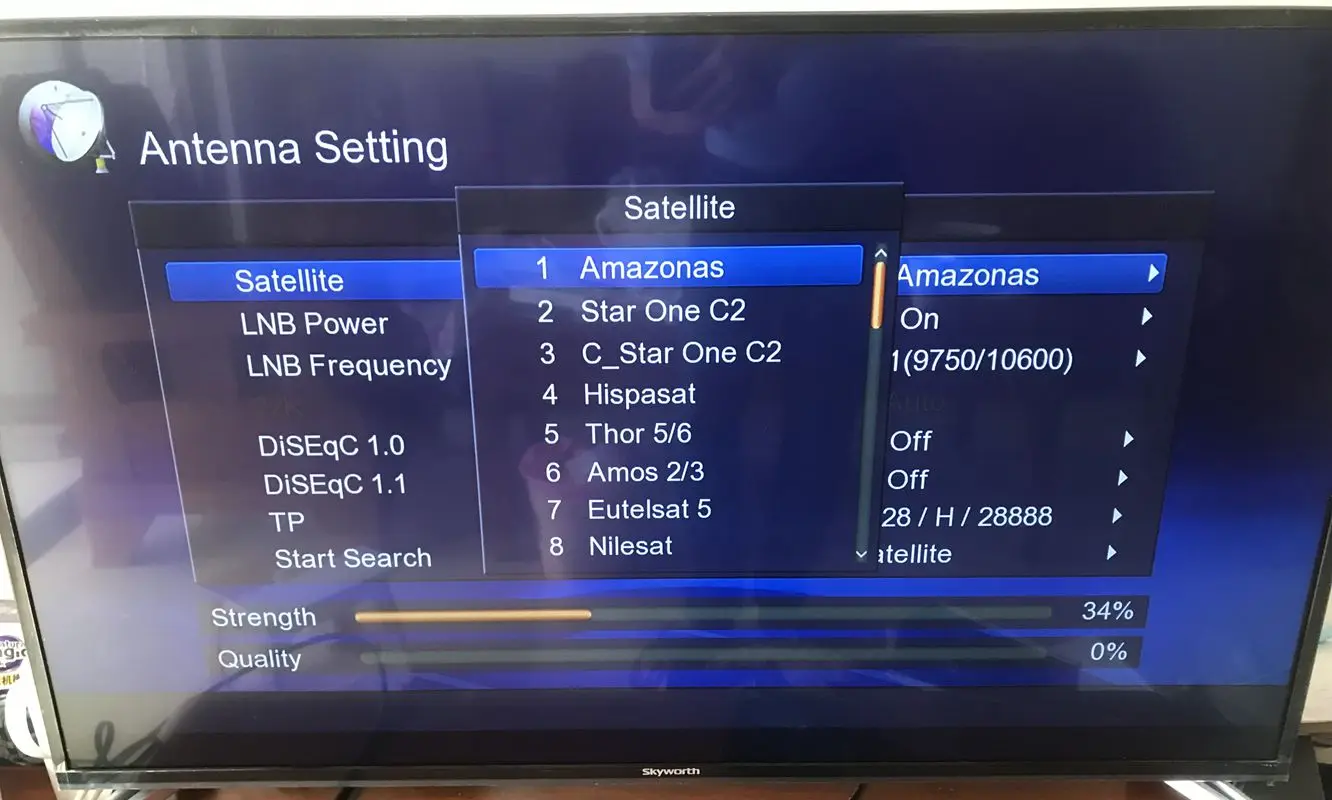 DERSHENG DVB-T2 Receiver Support IKS SKS H.265.ACM With VOD IPTV WIFI Media Player