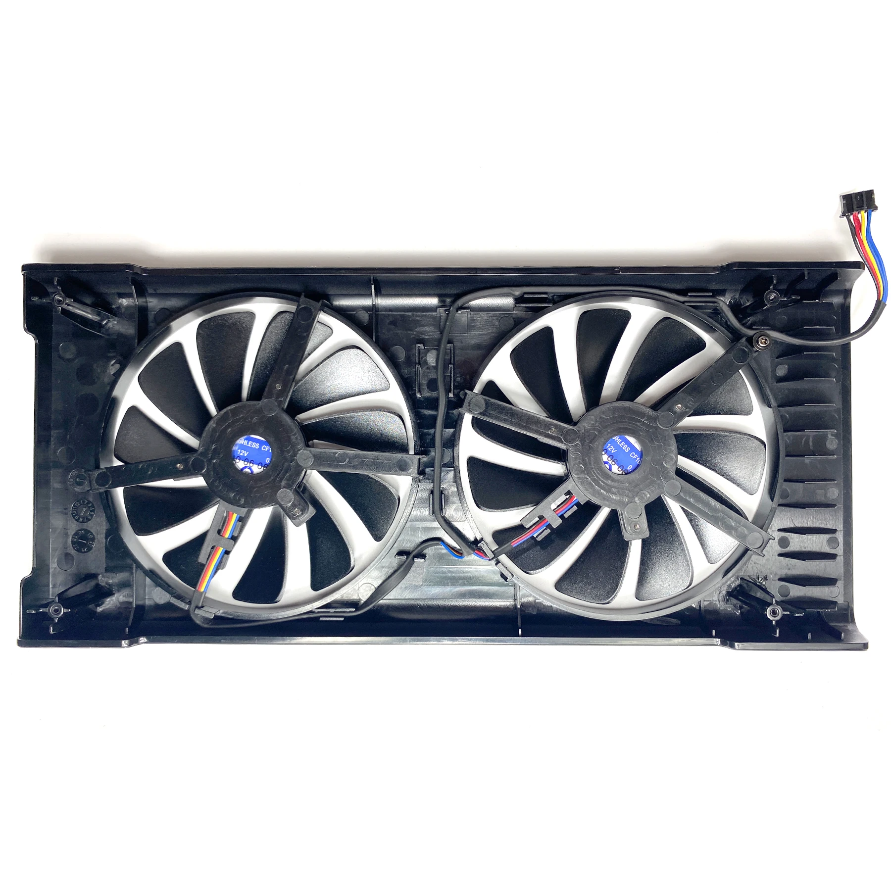 New For XFX Radeon RX5500XT 8GB Thicc II Pro black wolf version Graphics Card Replacement Fan  panel with fan