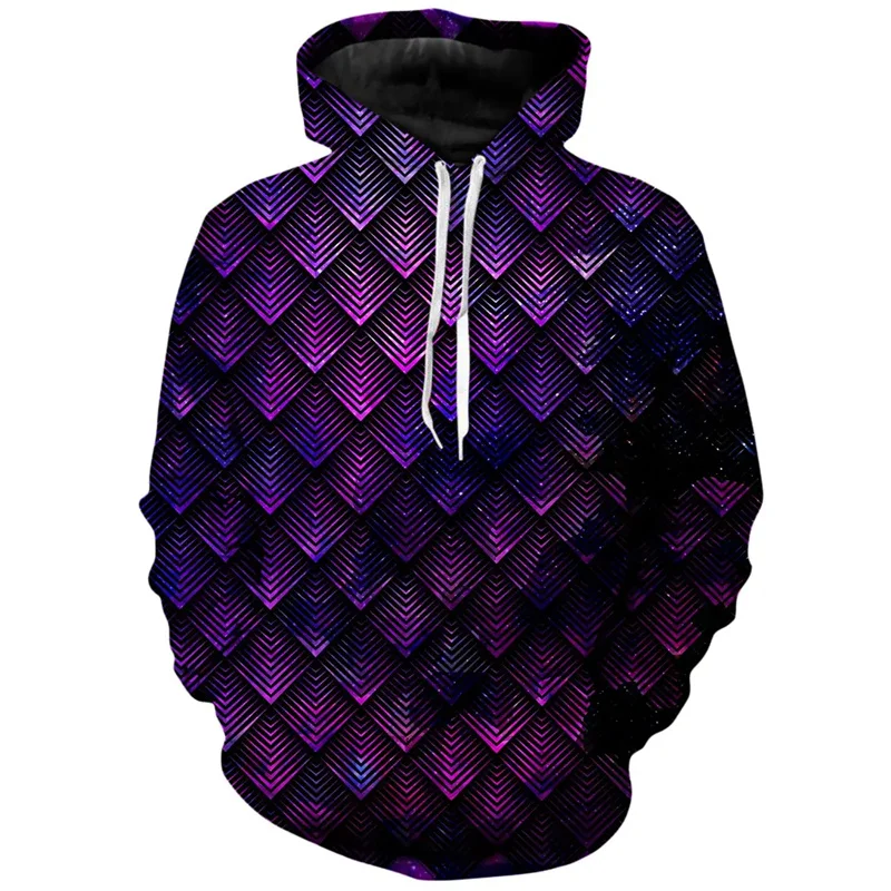 

Dragon Scales Graphic Hoodie For Men 3D Print Geometric Sweatshirt Streetwear Long Sleeve Pullovers Oversized Women Hoodies