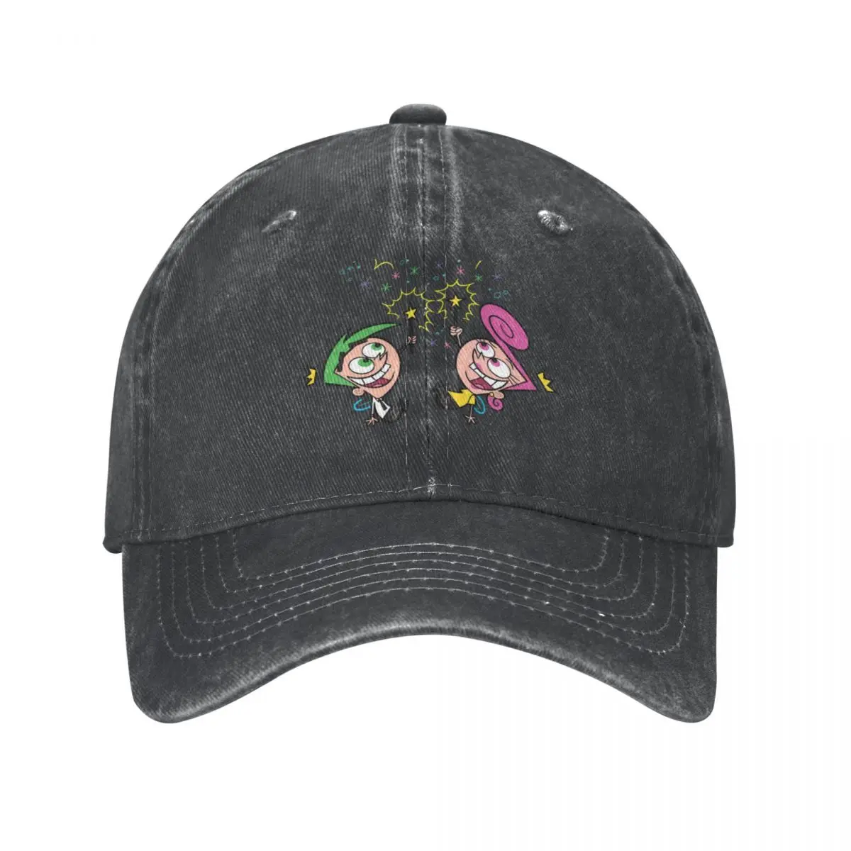 Fairly Odd Parents | Cosmo and Wanda Cowboy Hat Golf Wear Fashion Beach Wild Ball Hat Luxury Hat Men's Women's