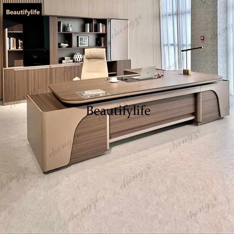 D80 Office Desks And Workstations Computer Desk Light Luxury High End Modern Presidential Desk For The Chairman Room Offices
