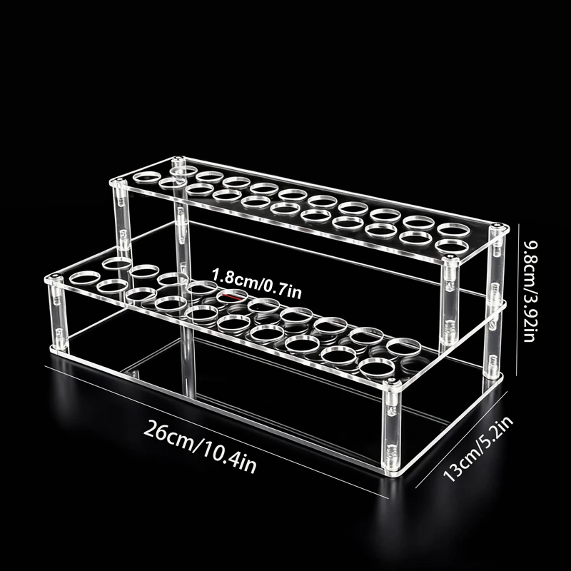 41 Löcher Klar Acryl Make-Up Pinsel Halter Schreibtisch Kosmetik Organizer Lippenstift Lagerung Box Eyeliner Mascara Display-ständer Rack