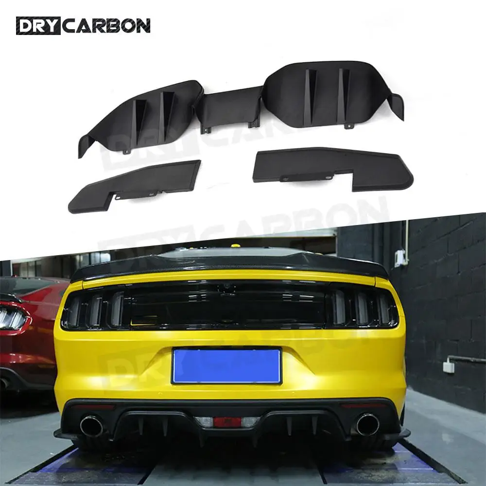 

For Ford Mustang 2015-2017 Rear Bumper Lip Diffuser Splitters Aprons Body Kits Diffuser Fender Spoiler Car Accessories