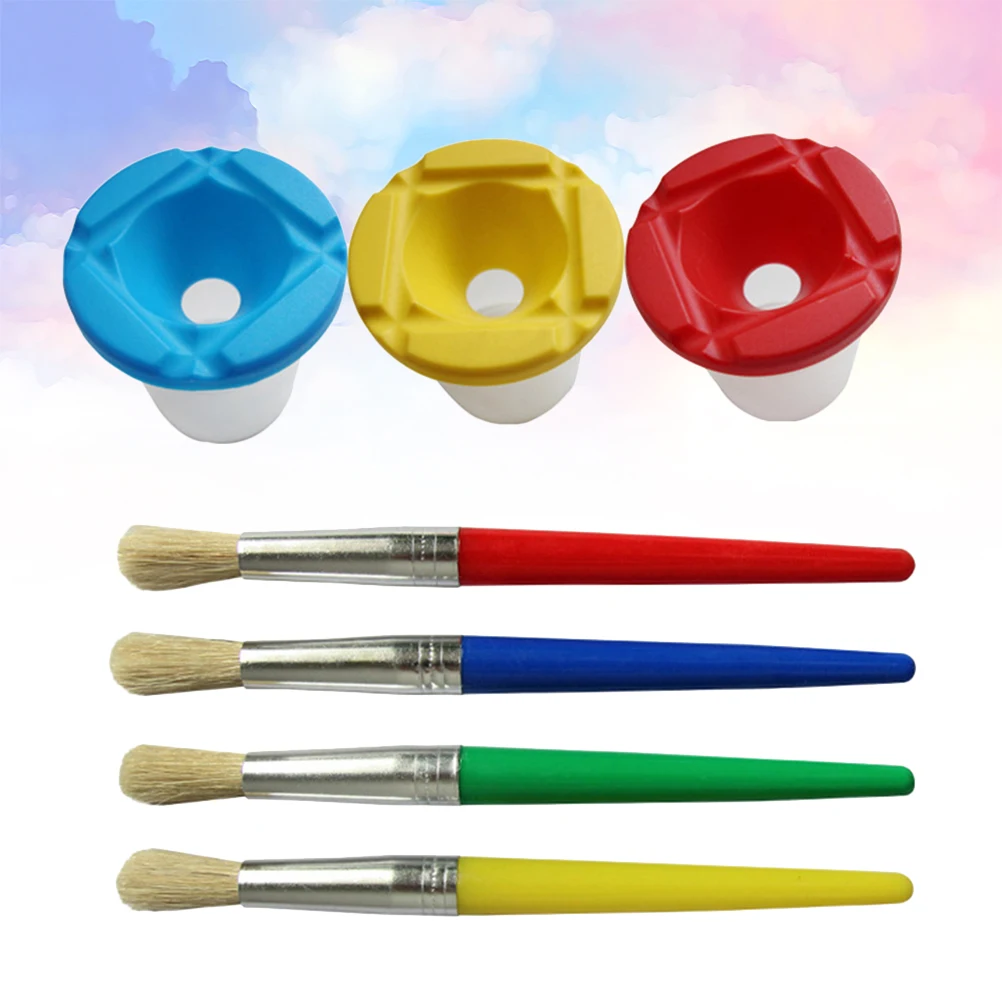 

1 Set Painting Accessories Pigment Brush Wash Cup Doodling Pens Washing Holder Kit DIY Drawing Supplies