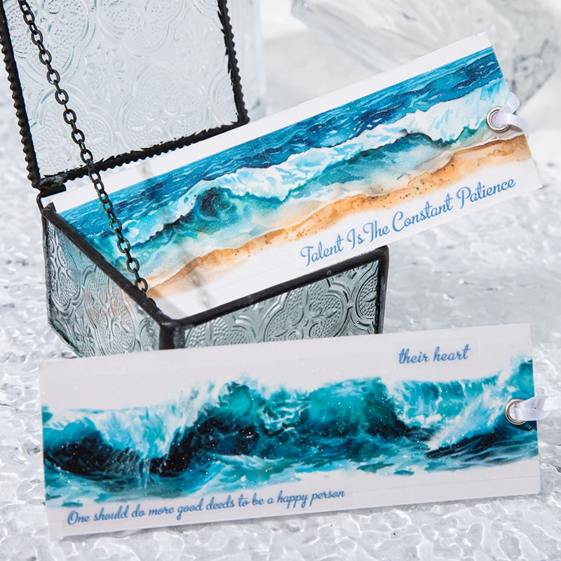 6 styles 40mm*200cm The waves one by one series Ocean wave theme sticker Scrapbooking Material Diary Album Junk Journal Supplies