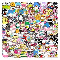 50/100pcs Kawaii My Melody Kuromi Hello Kitty Stickers for Kids Girls DIY Laptop Phone Diary Cute Cartoon Sanrio Sticker Decals