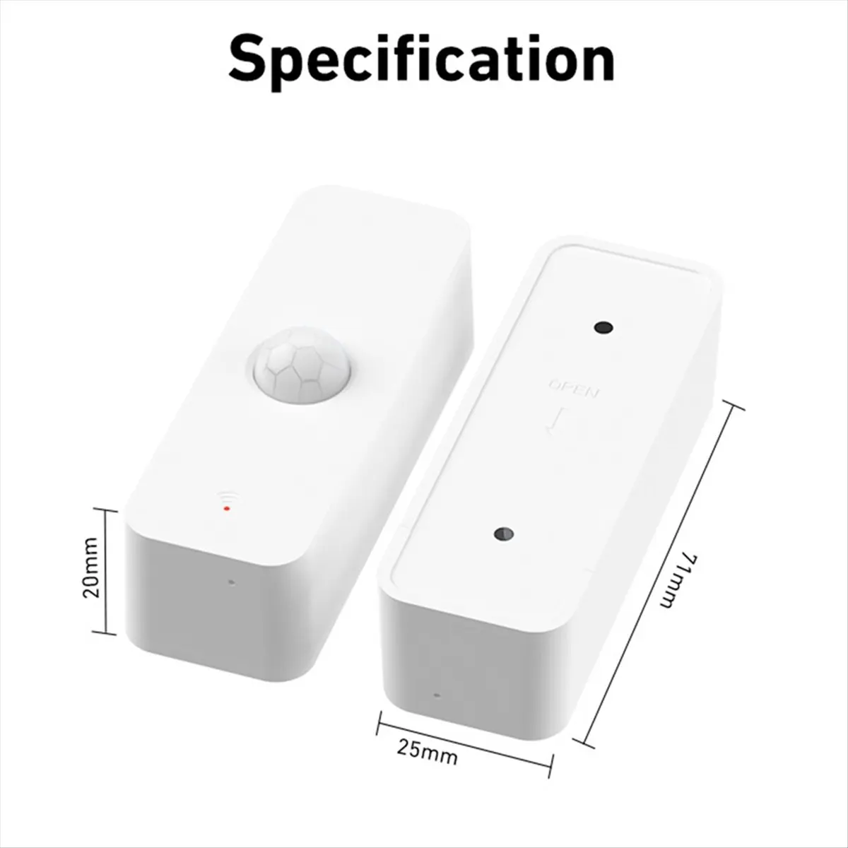 Tuya Wifi Human Body Infrared Sensor Alarm - Burglar Alarm Suitable for Home/Garages/Shops