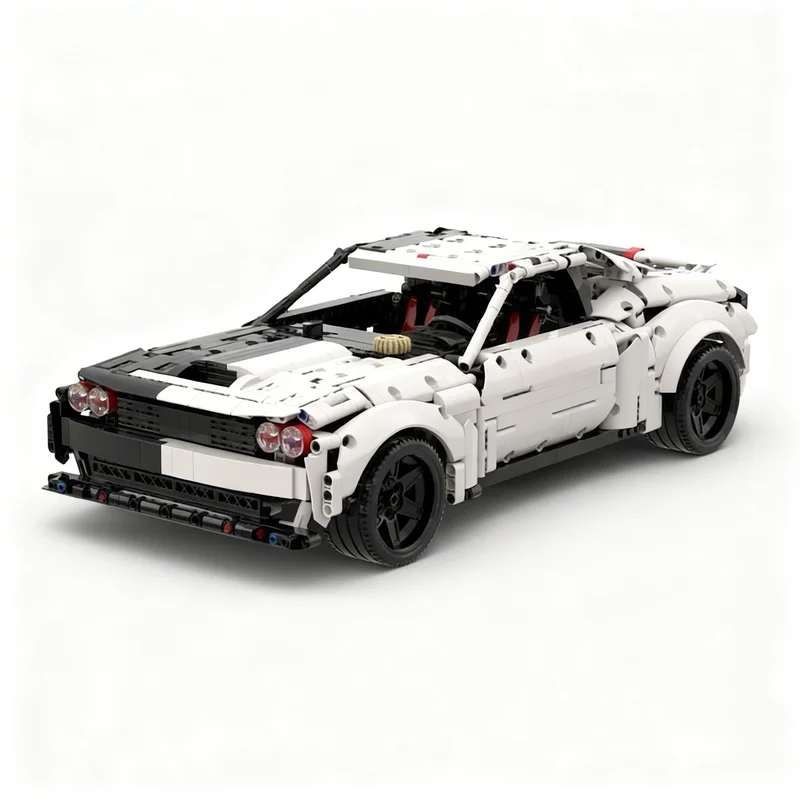 1804pcs MOC Dodge Challenger Demon LB Model Building Blocks Toys Construction Christmas Gifts DIY Birthday Assemble Creative