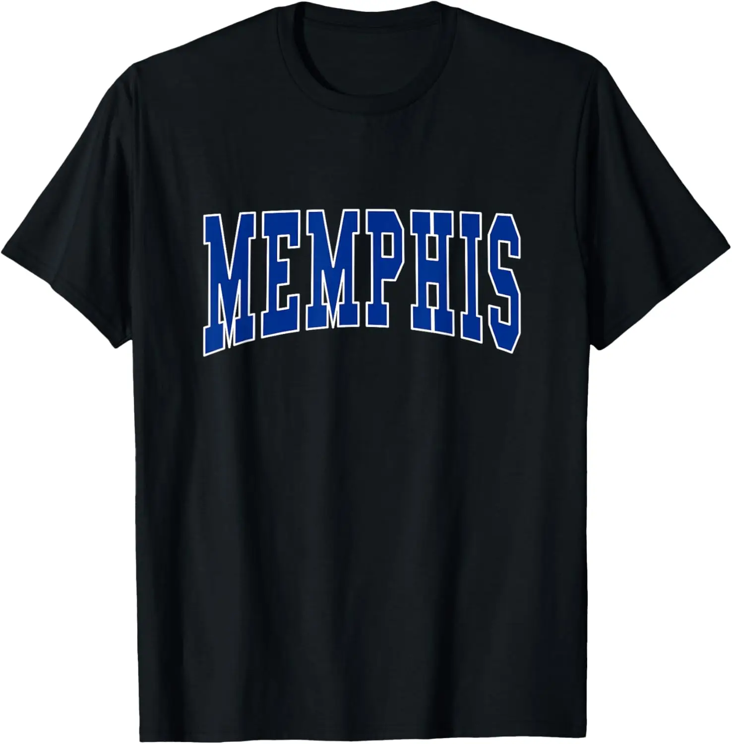 

Memphis Graphic Tee Vintage Style Cotton T-Shirt Sportswear Classic Short Sleeve Top