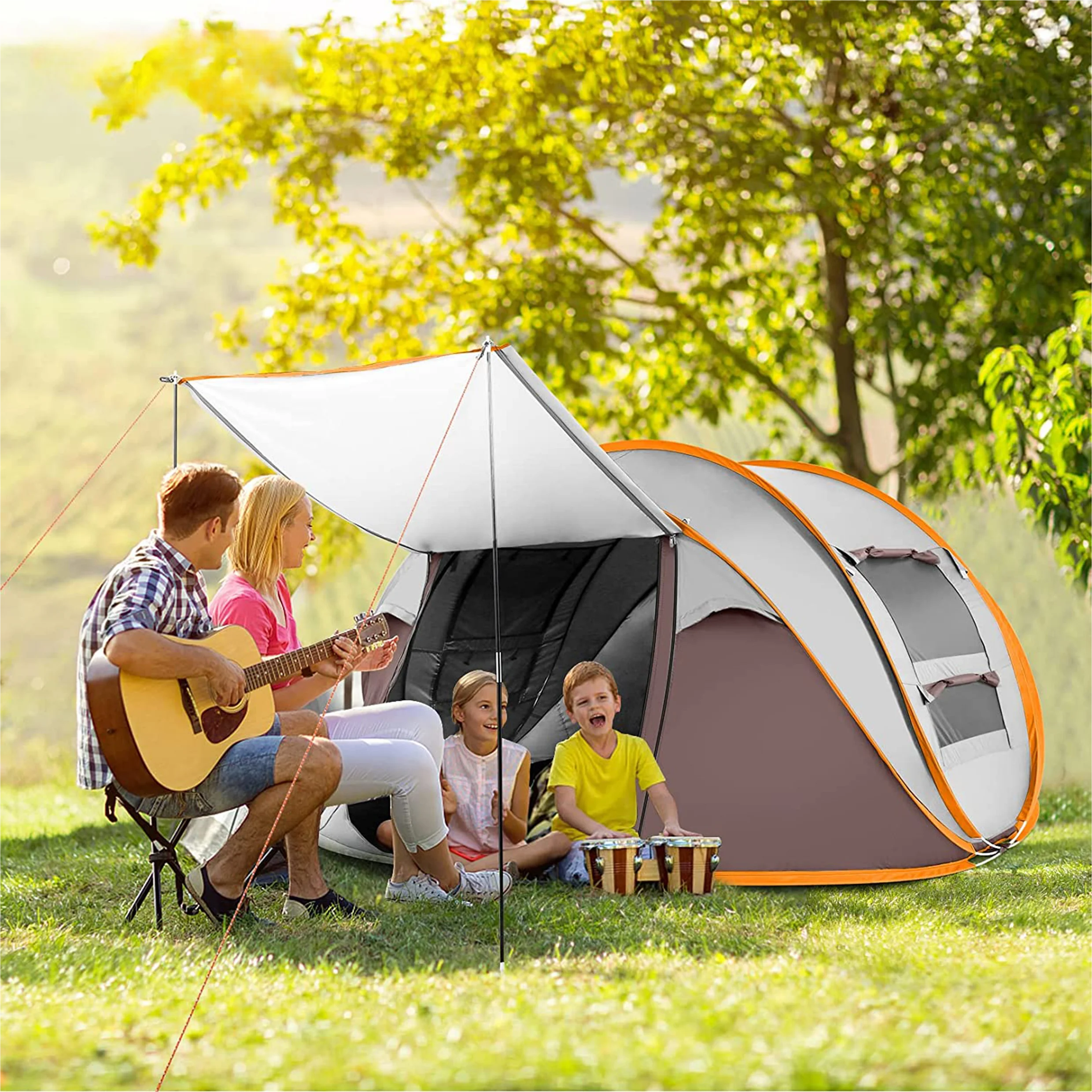 Automatic Inflatable Waterproof 4 Person Family Outdoor Garden Gazebo Camping Tent