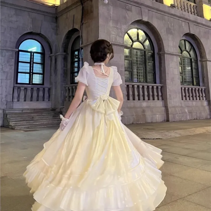 Generate Color Flower Wedding Dress Lolita Sweet Elegant Birthday