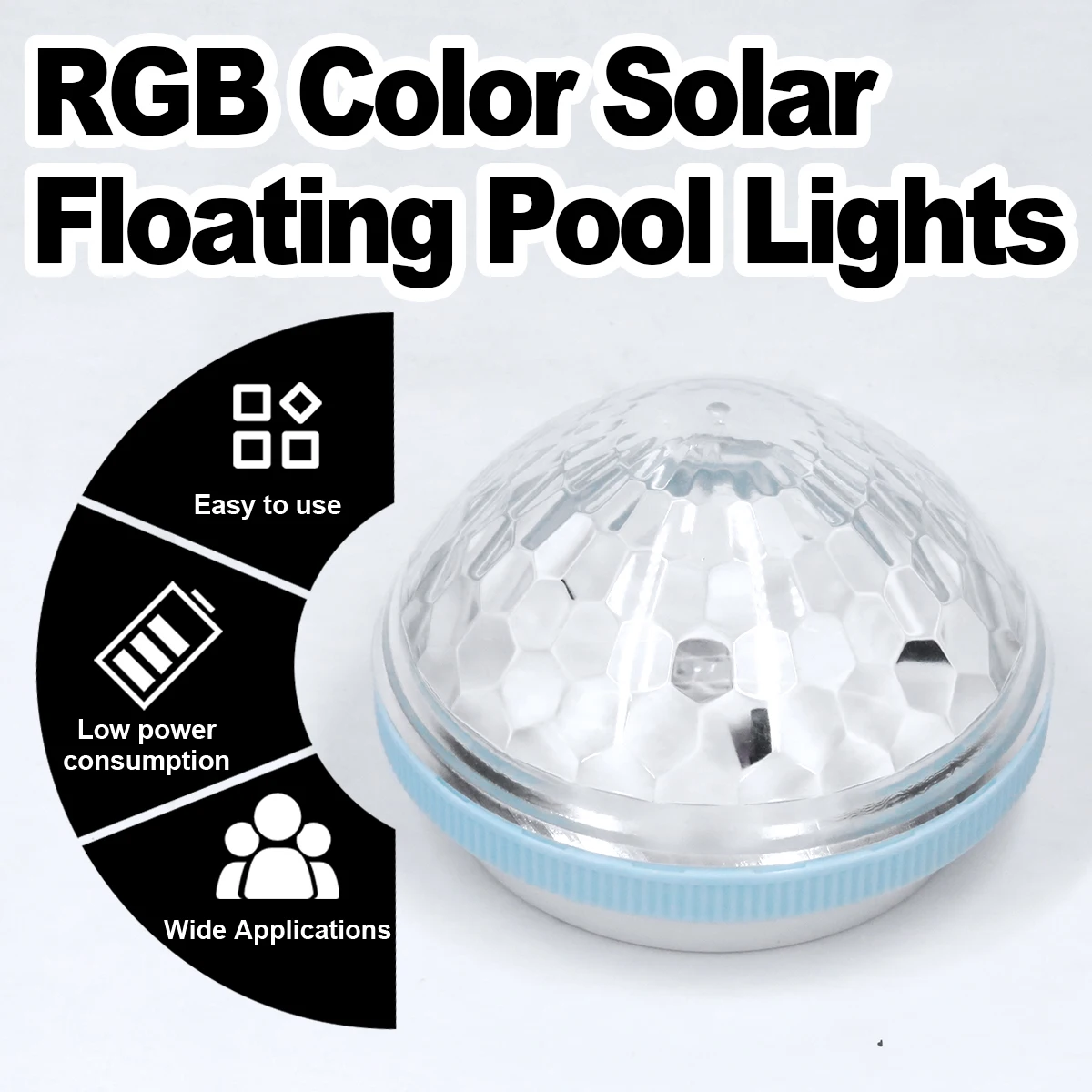 Solar Floating Pool Light Floats Lamps For Outdoors Rechargeable Led Lamp Powered Lighting Christmas Decoration Decorations Home