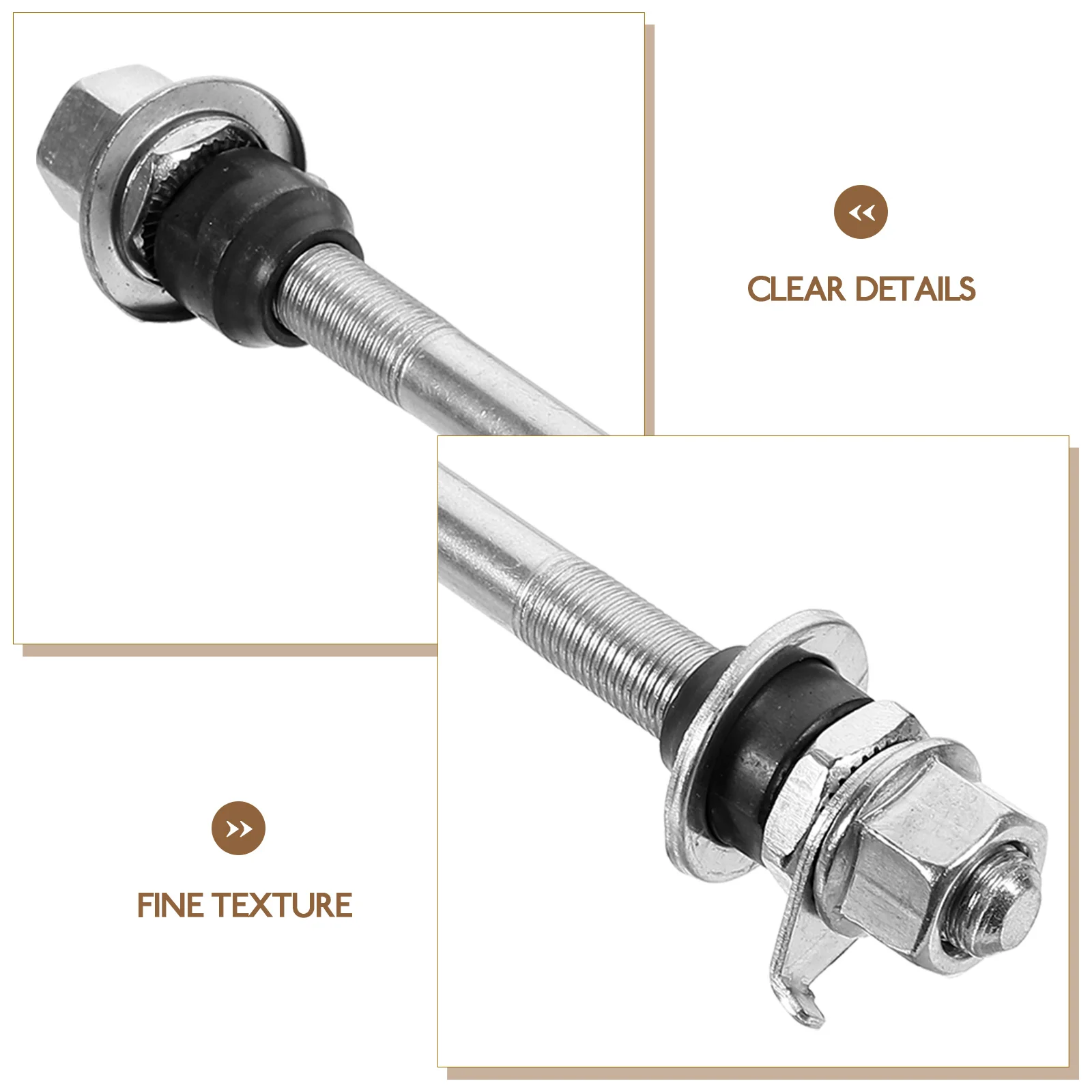

2pcs Quick Release Bicycle Axle Durable Rear Wheel Hub For Mountain Road Bike Wear-Resistant Skewer Bike Repair Parts