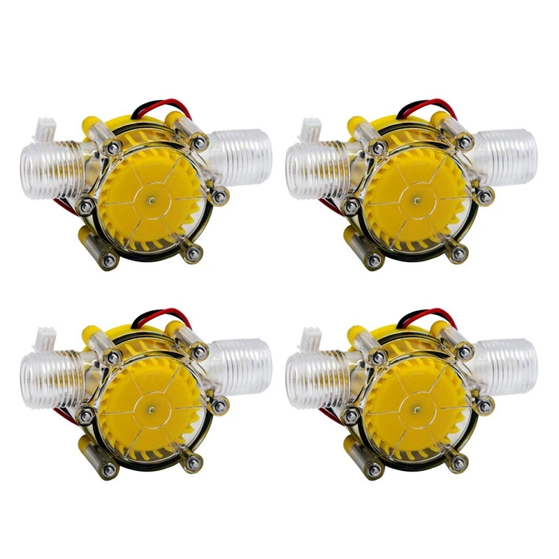 4X 10W Water Flow Pump Mini Hydro Generator Turbine Flow Hydraulic Conversion 12V