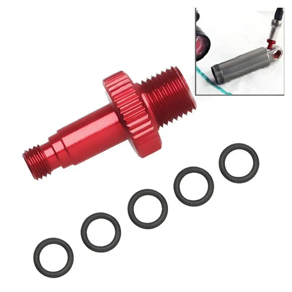 1x Bicycle Rear Shock Air Pump Valve Adapter Tool For DT Swiss Monarch Bike Rear Air Inflator With Spare O-rings