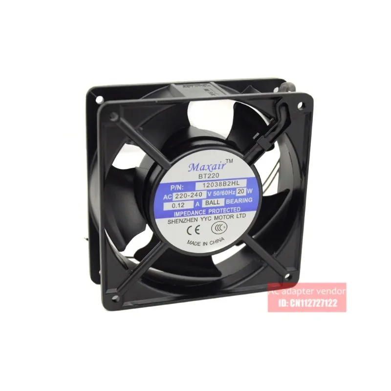 JFG For   Maxair BT12038B2HL BT12038B2X 220V 0.14A cooling fan