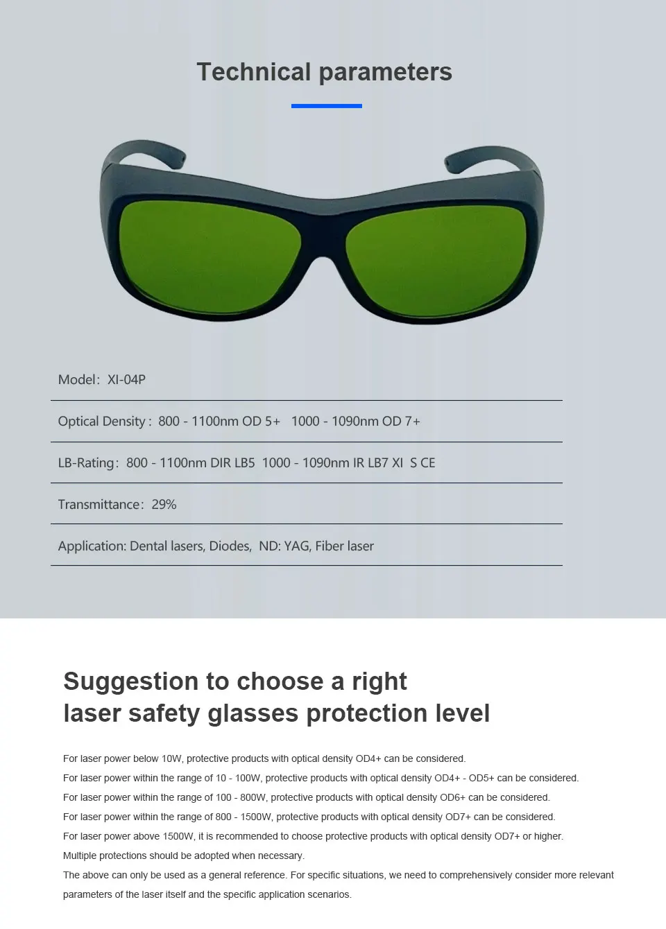 LaserPair 1060-1080nm OD7+ Laserschutzbrille, Speziell für Industrielaser, Schweißen, Markieren, Reinigen – Detail 5