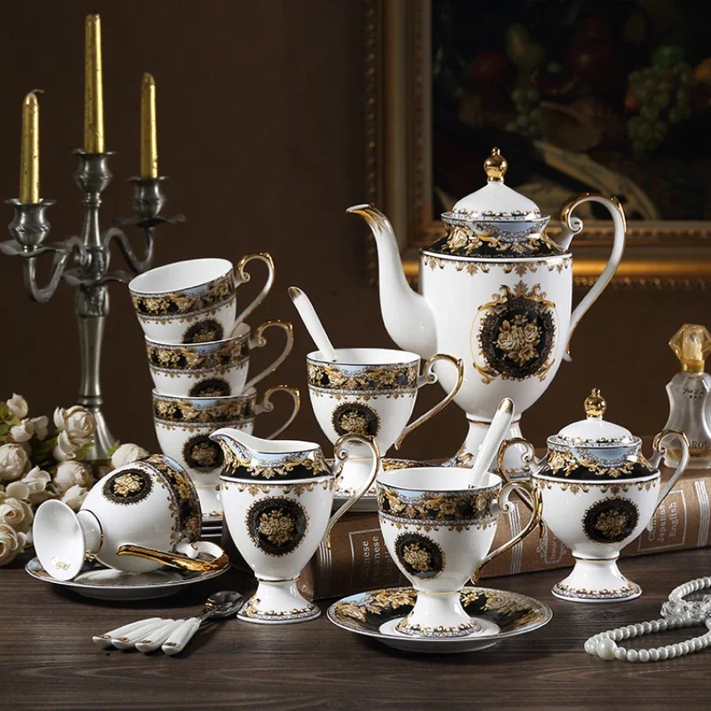 

European Court Coffee Cups Set Luxury Afternoon Tea Household Ceramics