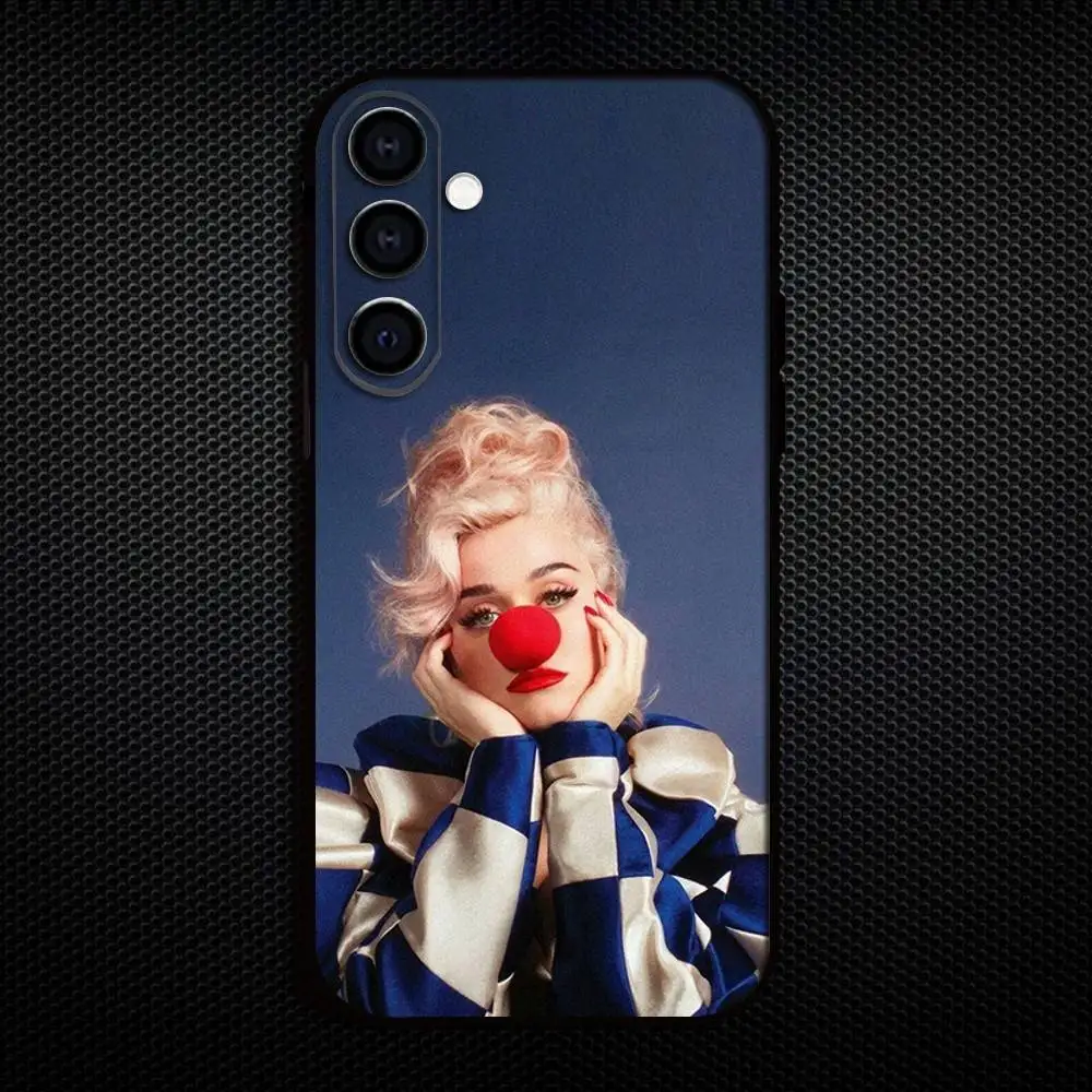 Funda de teléfono K-Katy P-Perry Singer para Samsung Galaxy A73,A72,A71,A70,A53,A52,A51, otras fundas negras suaves