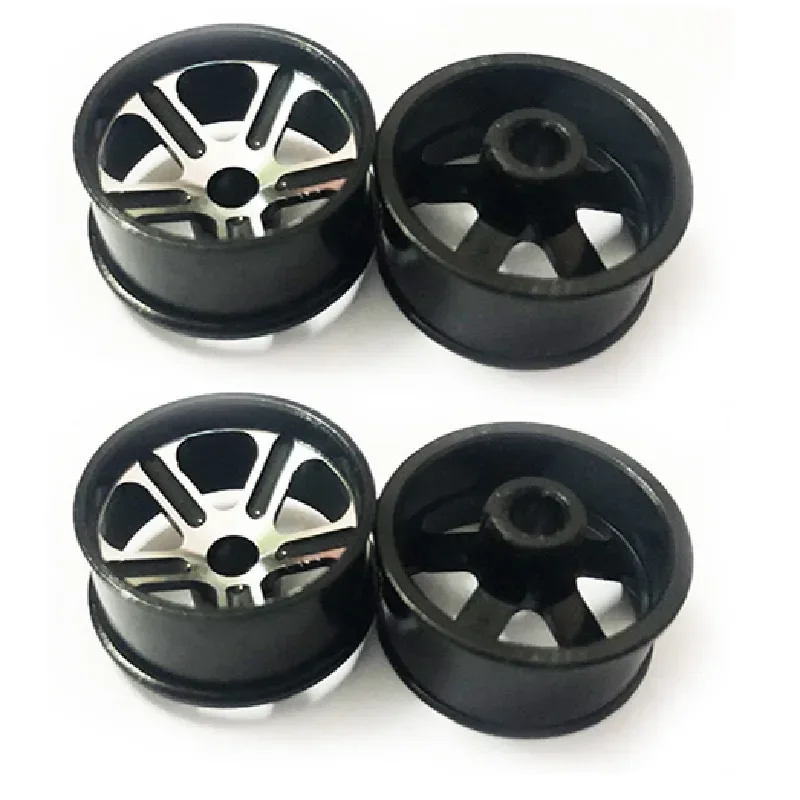 Middle Diameter Lightweight Wheels Self-made Parts For Tamiya MINI 4WD Colored Wheel w/Aluminum Disc L005 1Set /lot