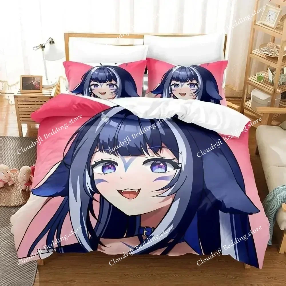 

Anime Kawaii Girls Shylily Bedding Set Single Twin Full Queen King Size Bed Set Adult Kid Bedroom 3D Print Duvet Cover Sets