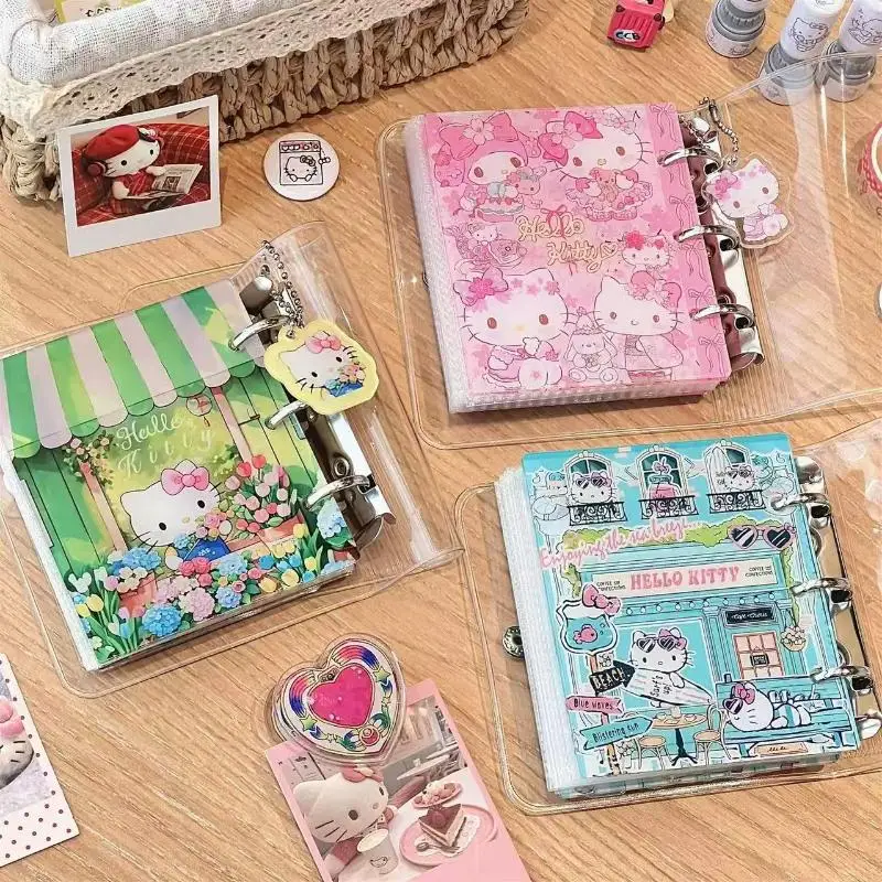 Il libro di carte a fogli mobili in acrilico della serie HelloKitty dei cartoni animati può contenere biglietti di celebrità, carta bancaria, fotografia, regalo di Natale di Halloween