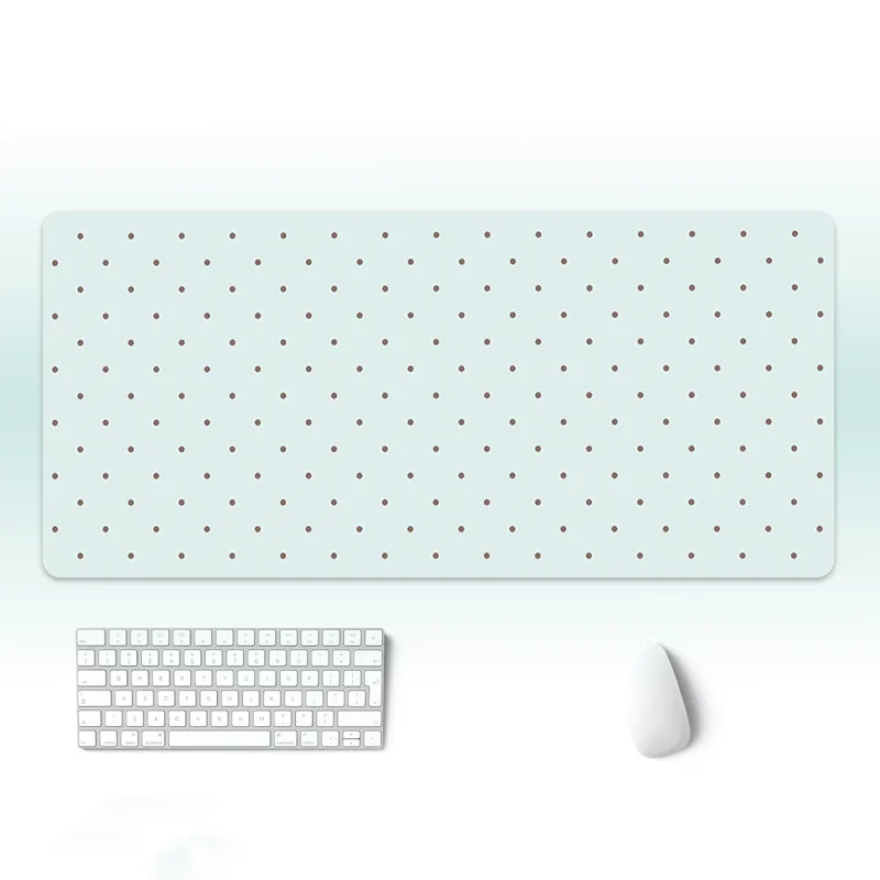 Summer fresh And Simple Mint Green Polka Dots PU Leather Mouse Pad E-sports Game Keyboard OfficeStudent Desktop Decoration